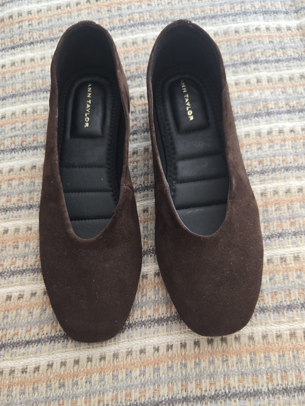 Ann Taylor Men's Dark Brown Suede Slip-On Loafers
